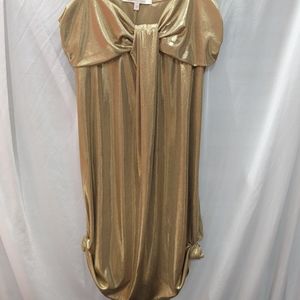Stylish Shimmering Gold Dress
